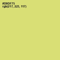 #D9DF75 - Chenin Color Image