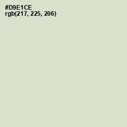 #D9E1CE - Beryl Green Color Image