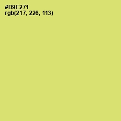 #D9E271 - Yellow Green Color Image