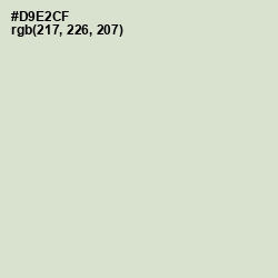 #D9E2CF - Beryl Green Color Image