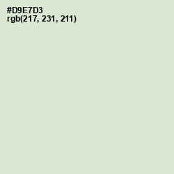 #D9E7D3 - Zanah Color Image