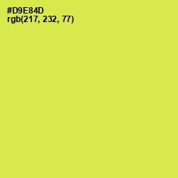 #D9E84D - Wattle Color Image