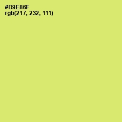 #D9E86F - Yellow Green Color Image