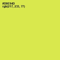 #D9E94D - Wattle Color Image