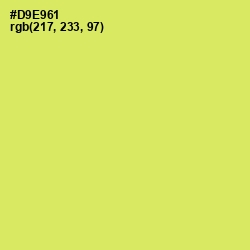 #D9E961 - Yellow Green Color Image