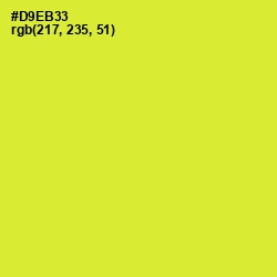 #D9EB33 - Pear Color Image