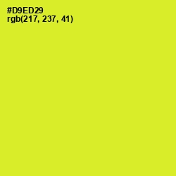 #D9ED29 - Pear Color Image