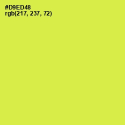 #D9ED48 - Starship Color Image