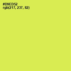 #D9ED52 - Starship Color Image