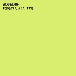 #D9ED6F - Yellow Green Color Image