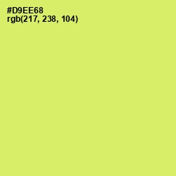 #D9EE68 - Yellow Green Color Image
