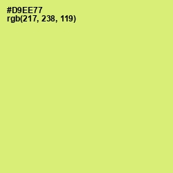 #D9EE77 - Yellow Green Color Image
