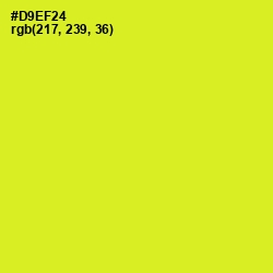 #D9EF24 - Pear Color Image