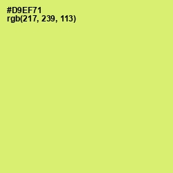 #D9EF71 - Yellow Green Color Image