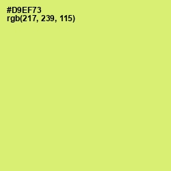 #D9EF73 - Yellow Green Color Image