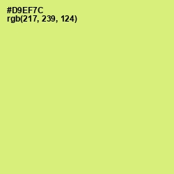 #D9EF7C - Sulu Color Image