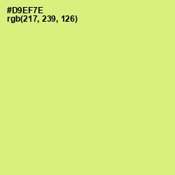 #D9EF7E - Sulu Color Image