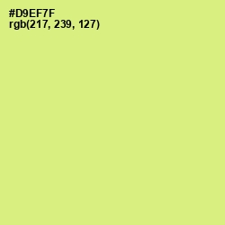 #D9EF7F - Sulu Color Image