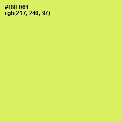 #D9F061 - Yellow Green Color Image
