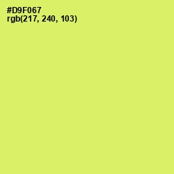 #D9F067 - Yellow Green Color Image