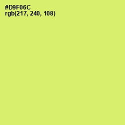 #D9F06C - Yellow Green Color Image