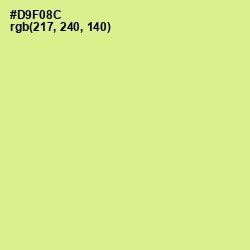 #D9F08C - Mindaro Color Image