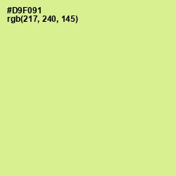 #D9F091 - Mindaro Color Image