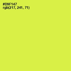 #D9F147 - Starship Color Image