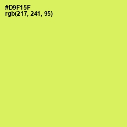 #D9F15F - Canary Color Image