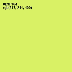 #D9F164 - Yellow Green Color Image