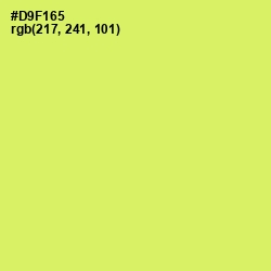 #D9F165 - Yellow Green Color Image