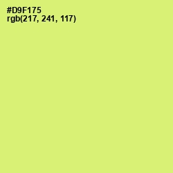 #D9F175 - Sulu Color Image