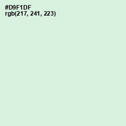 #D9F1DF - Blue Romance Color Image