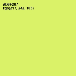 #D9F267 - Sulu Color Image