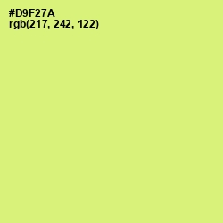 #D9F27A - Sulu Color Image