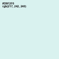 #D9F2F0 - Iceberg Color Image