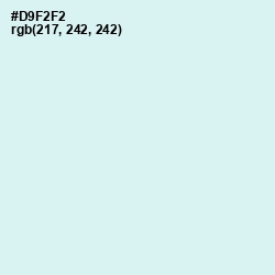 #D9F2F2 - Iceberg Color Image