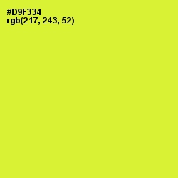 #D9F334 - Pear Color Image