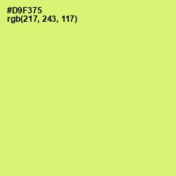 #D9F375 - Sulu Color Image