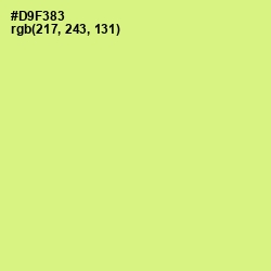 #D9F383 - Mindaro Color Image