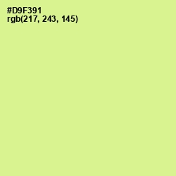 #D9F391 - Mindaro Color Image