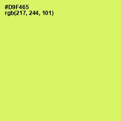 #D9F465 - Sulu Color Image