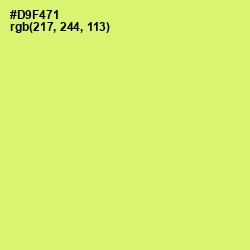 #D9F471 - Sulu Color Image