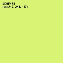 #D9F475 - Sulu Color Image