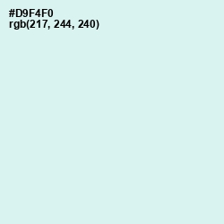 #D9F4F0 - Iceberg Color Image