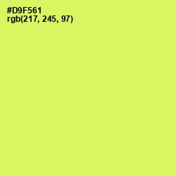 #D9F561 - Sulu Color Image