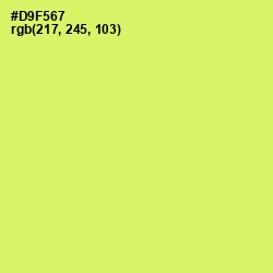 #D9F567 - Sulu Color Image