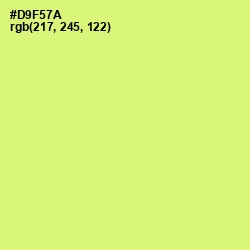 #D9F57A - Sulu Color Image