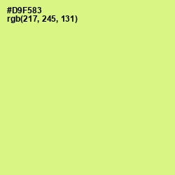 #D9F583 - Mindaro Color Image