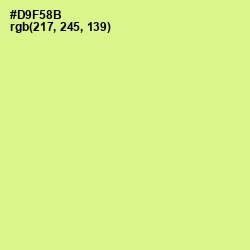 #D9F58B - Mindaro Color Image